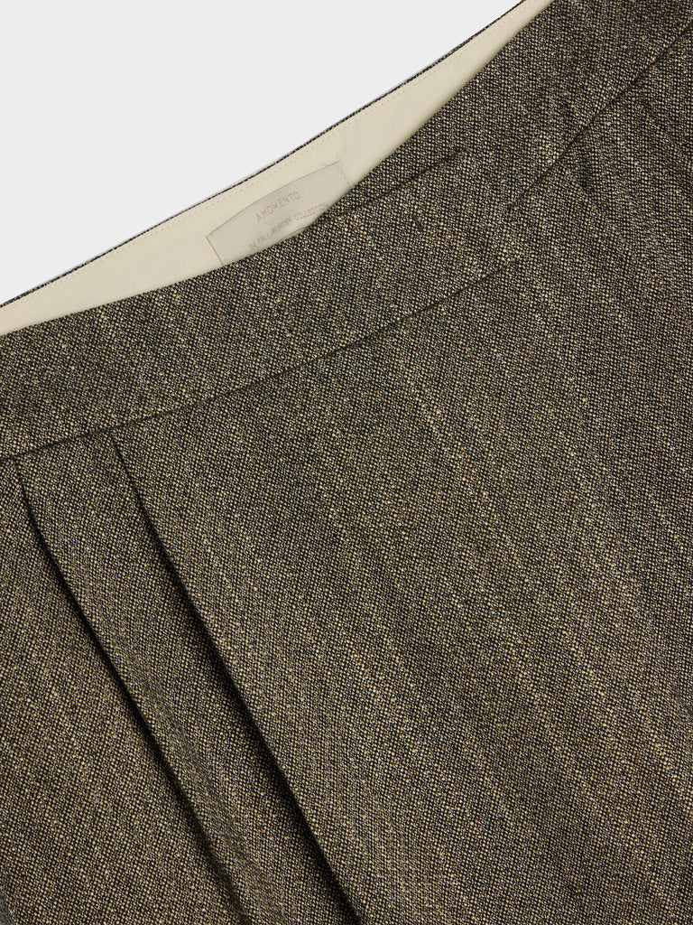 Wool Tweed Wrap Pants | Amomento | 7017 REIGN