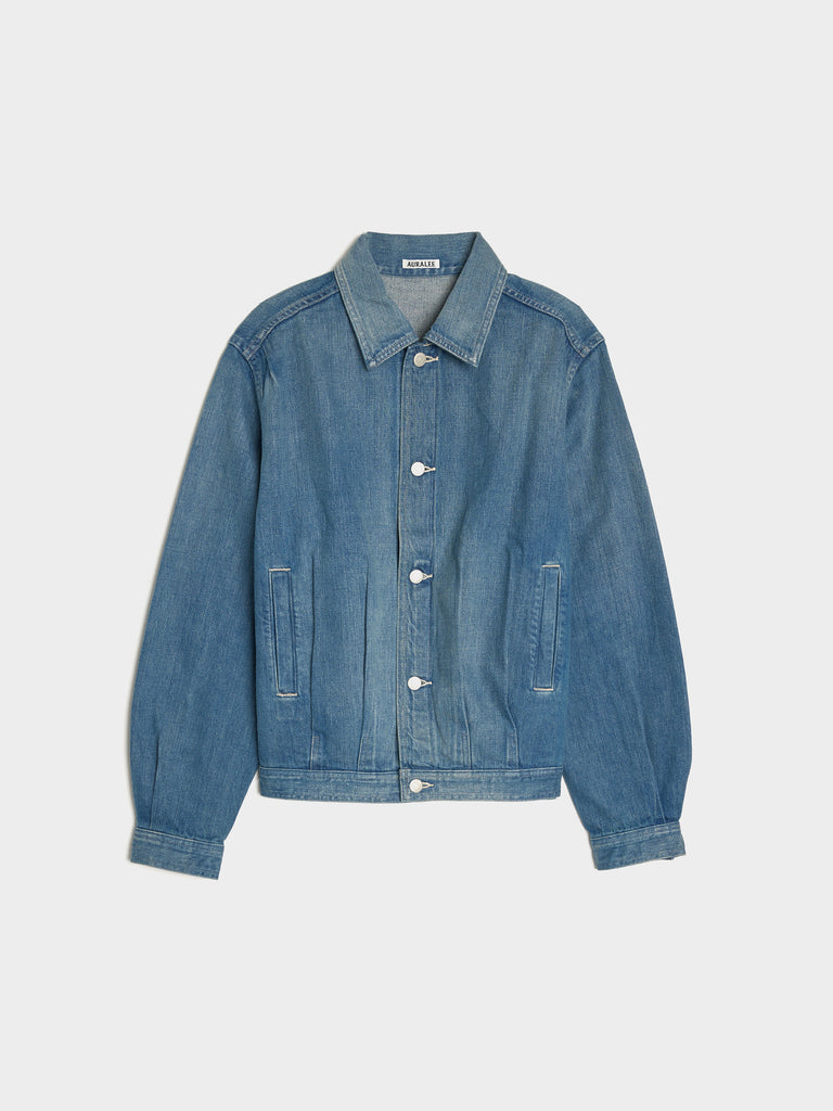 【AURALEE】SELVEDGE LIGHT DENIM BLOUSON Selvedge Faded Light Denim Blouson | Auralee | 7017 REIGN