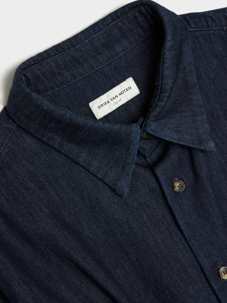 DRIES VAN NOTEN 21AW ネイビー トレンチコートボタンタグあり DRIES VAN NOTEN ドリスヴァンノッテン 21AW 211-20202-2279