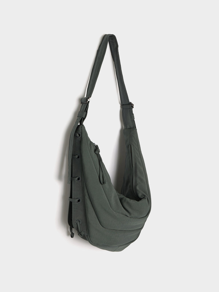 Lemaire Small Soft Game Shoulder Bag In Asphalt | ModeSens