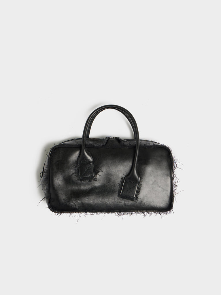 Monogram boston bag／asymmetry wool knit Monogram boston bag／asymmetry wool knit