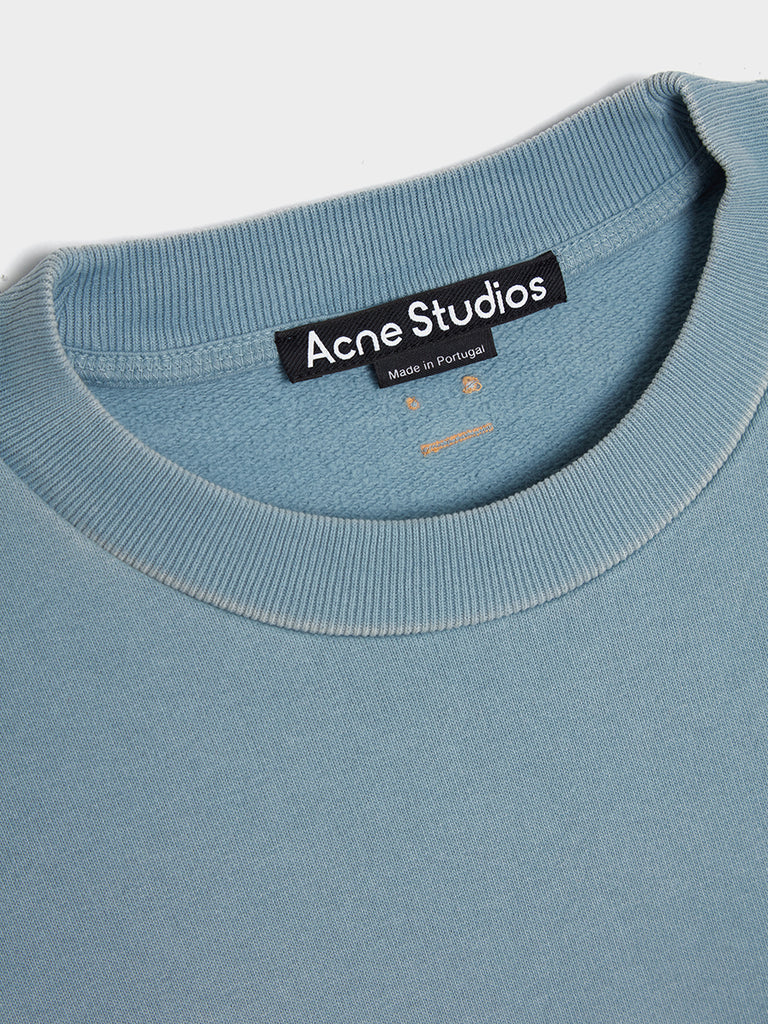 Acne Studios(Acne)◆Teal Blue Crew sweateer/FA-UX-KNIT000065 Acne Studios - Kai Mélange Wool Sweater - Men - Turquoise