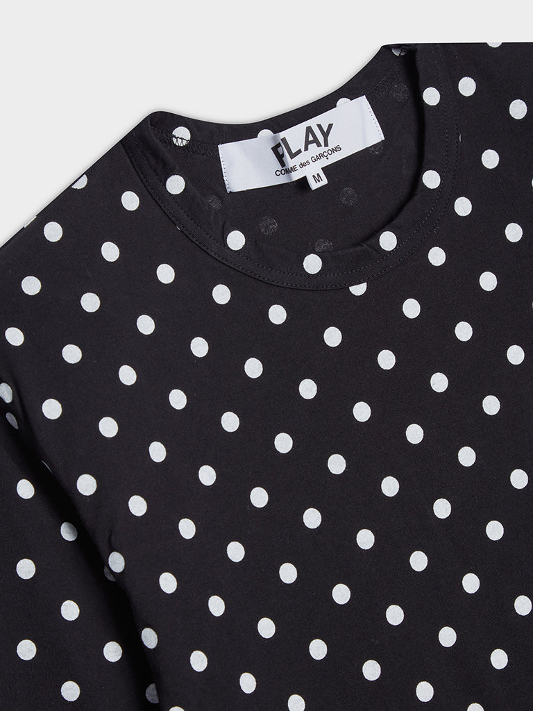 Men Red Heart Play Polka Dot T-Shirt | Comme des Garcons PLAY