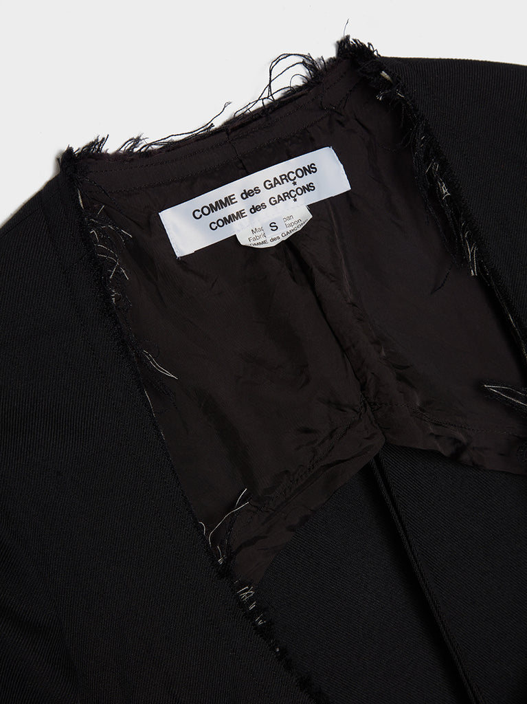 Wool Hard Twill Garment Washed Cutout Blazer Comme des Garcons Comme Des Garcons 7017 REIGN