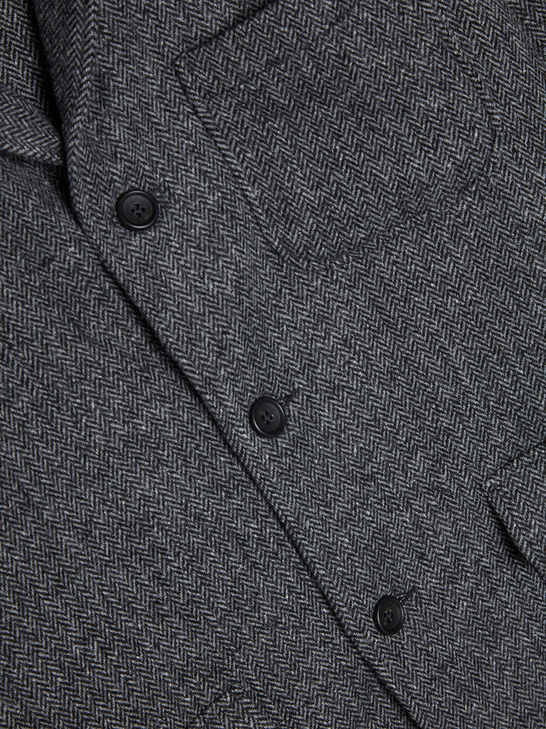Poly Wool Herringbone Loiter Jacket | Engineered Garments | 7017