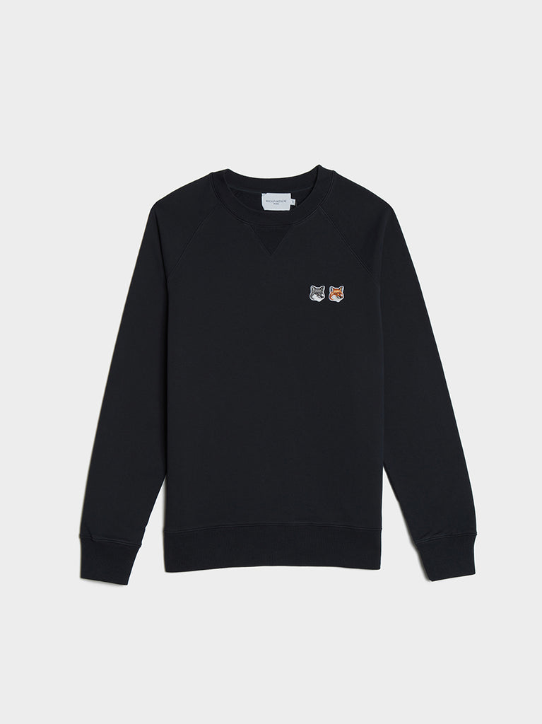 スウェット・トレーナー Maison Kitsune Double Fox Head Patch Classic Sweatshirt DOUBLE FOX HEAD PATCH CLASSIC SWEATSHIRT | Maison Kitsuné