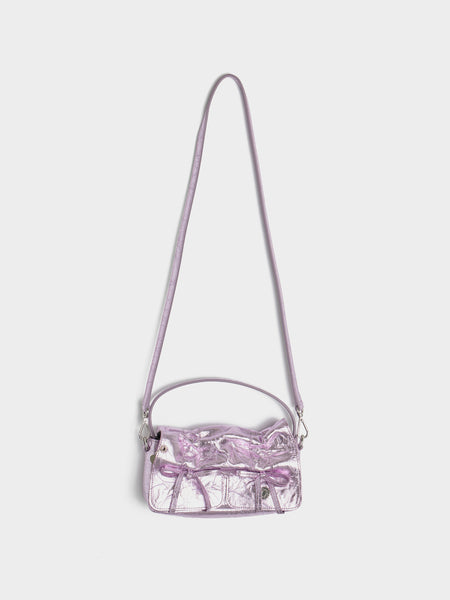 Multipocket Micro Crinckled Metallic, Lavender Purple