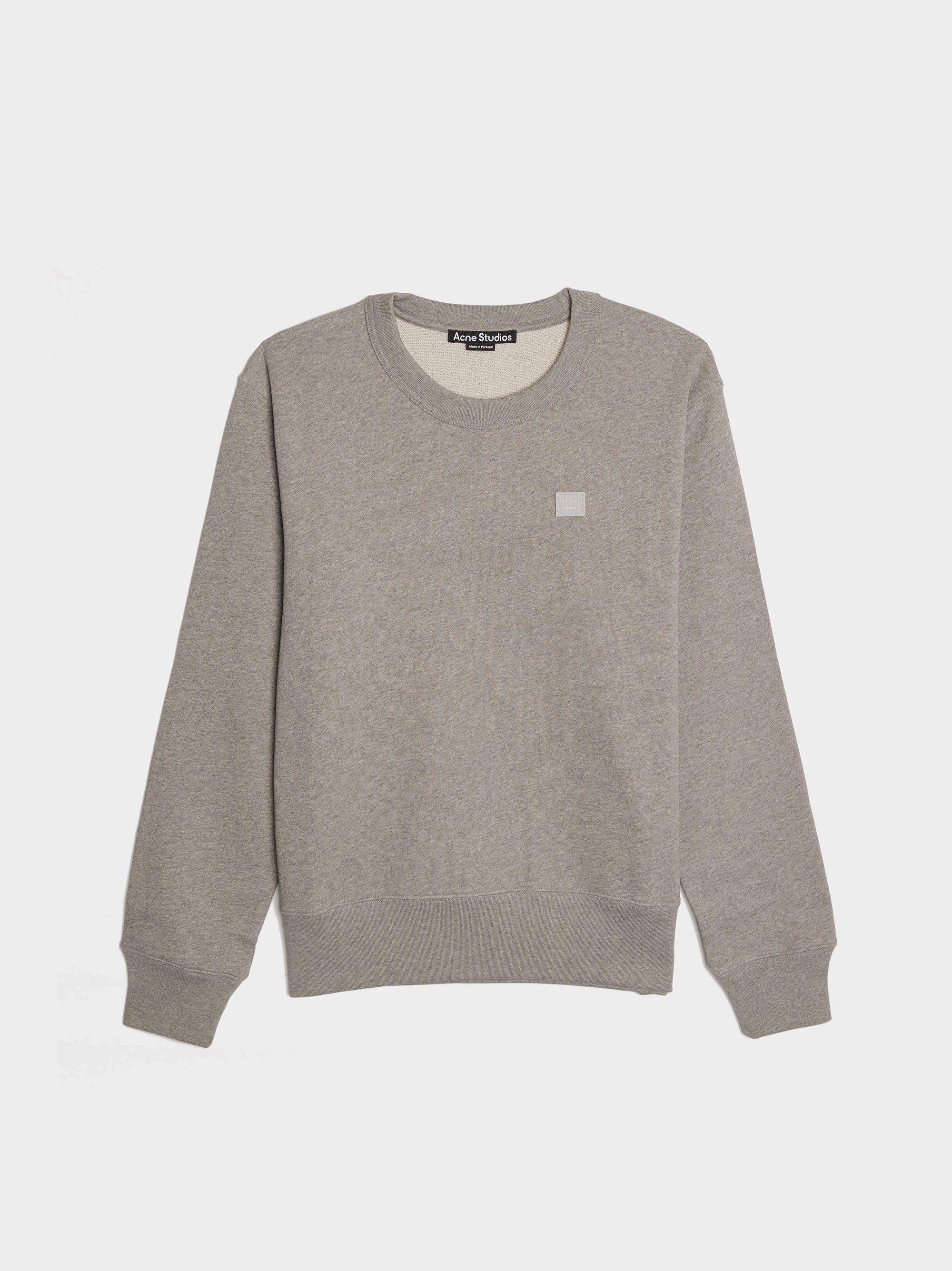 Acne Studios - Crew neck sweatshirt - Relaxed fit - Light Grey Melange