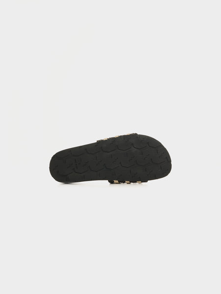 adidas X WB Adilette, Dark Brown / Wonder White