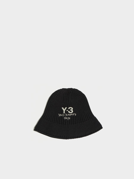 Y-3 Knit Bucket, Black