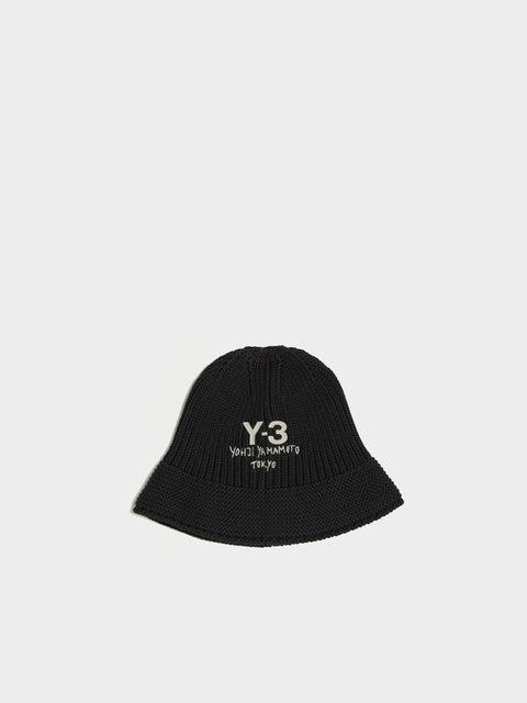 Y-3 Knit Bucket, Black