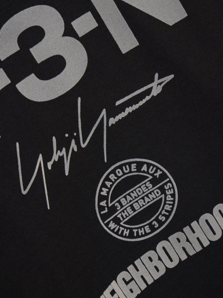 Y-3 x NBHD Logo LS Tee, Black