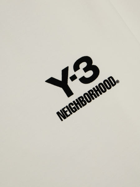 Y-3 x NBHD Logo LS Tee, White