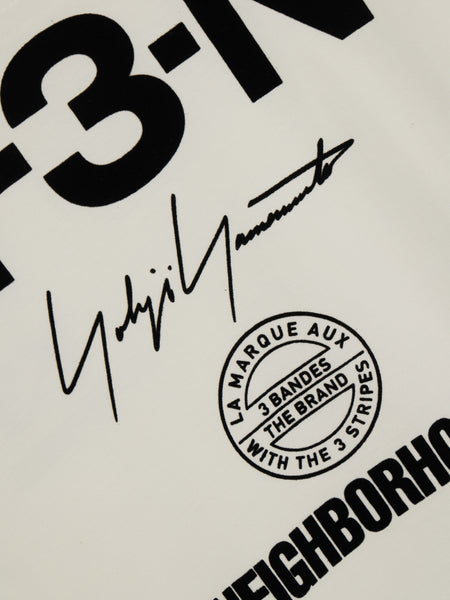 Y-3 x NBHD Logo LS Tee, White