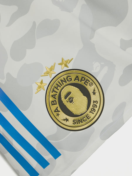 Bape Football Shorts, White