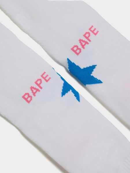 Bape Football Socks, White