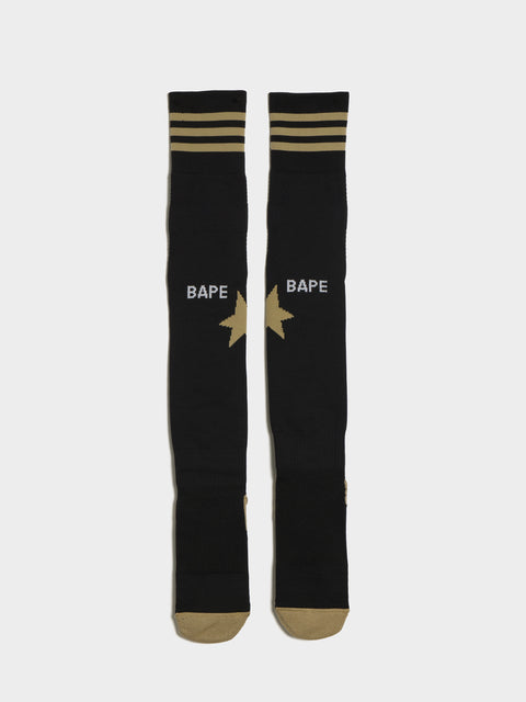 Bape Football Socks, Black