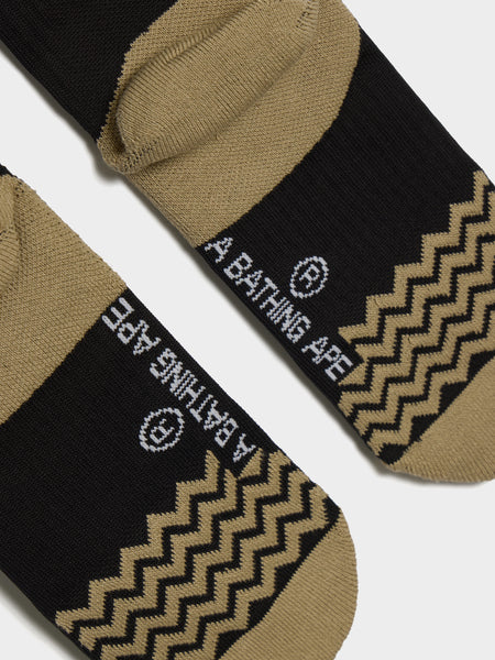 Bape Football Socks, Black