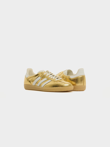 Samba OG W, Gold Metallic / White