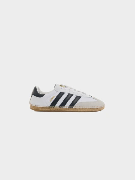 adidas x Clot Samba Espadrille, White / Core Black