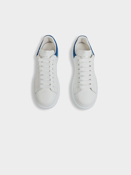 Oversized Sneaker, White / Paris Blue