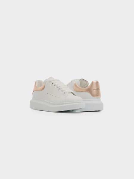 W Oversized Sneaker, White / Rose Gold