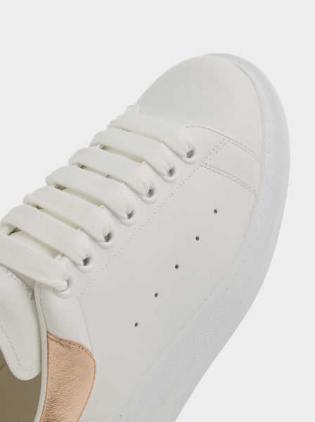 W Oversized Sneaker, White / Rose Gold