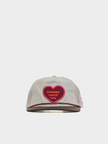 "Running Loves You" Trucker Hat, White