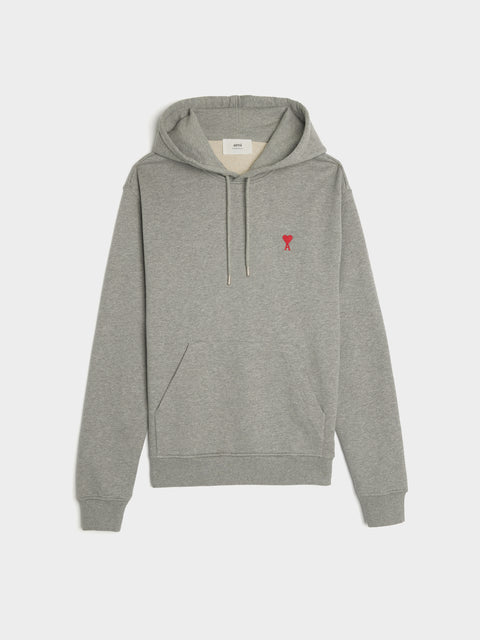 Small Red Ami De Coeur Hoodie, Heather Grey