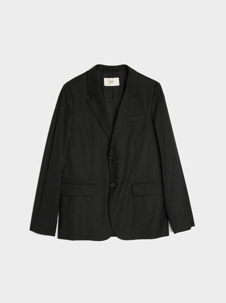 Classic Two Buttons Jacket, Black