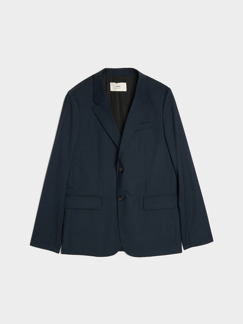 Classic Two Buttons Jacket, Night Blue