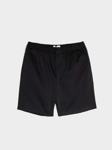 Elasticated Waist Shorts, Black