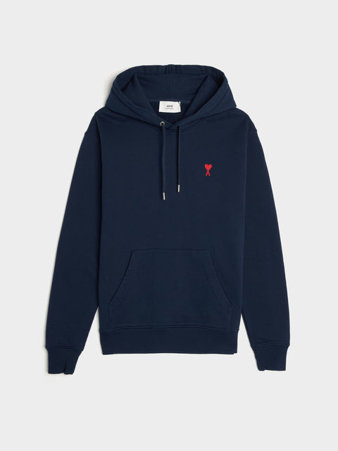 Small Red Ami De Coeur Hoodie, Nautic Blue