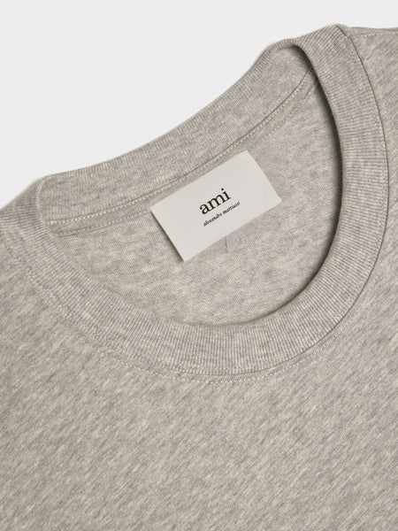 Ami AM T-shirt, Heather Ash Grey