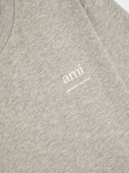 Ami AM T-shirt, Heather Ash Grey