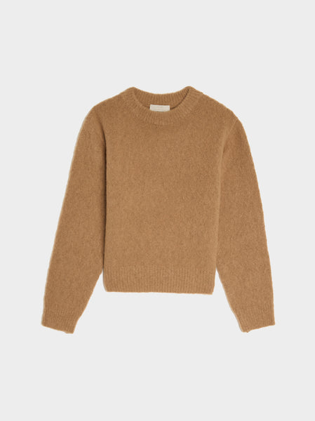 Fluffy Brushed Knit, Beige