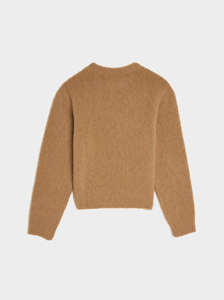 Fluffy Brushed Knit, Beige