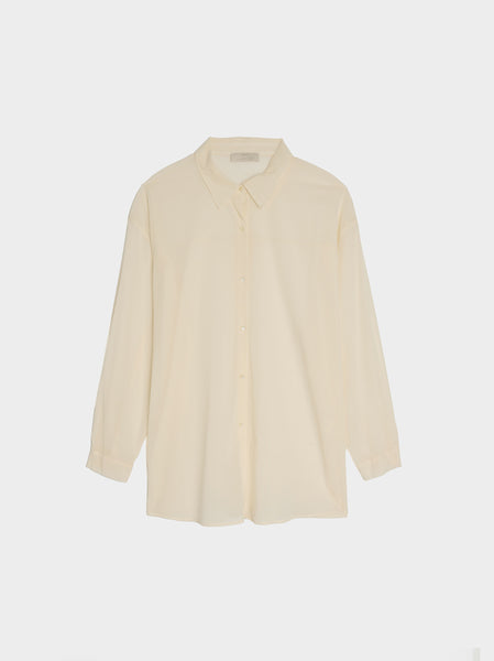 Sheer Cotton Classic Shirts, Ivory