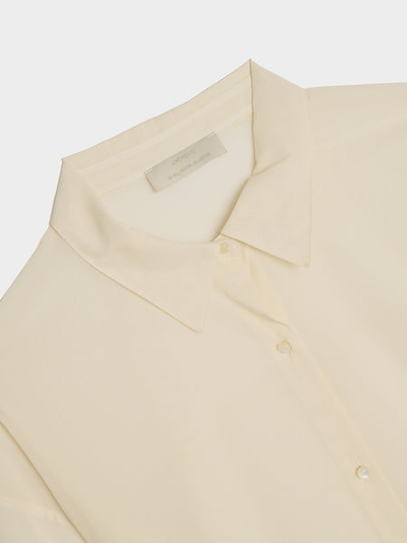 Sheer Cotton Classic Shirts, Ivory