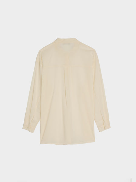 Sheer Cotton Classic Shirts, Ivory