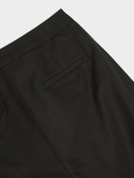 Curved Leg Pants, Black