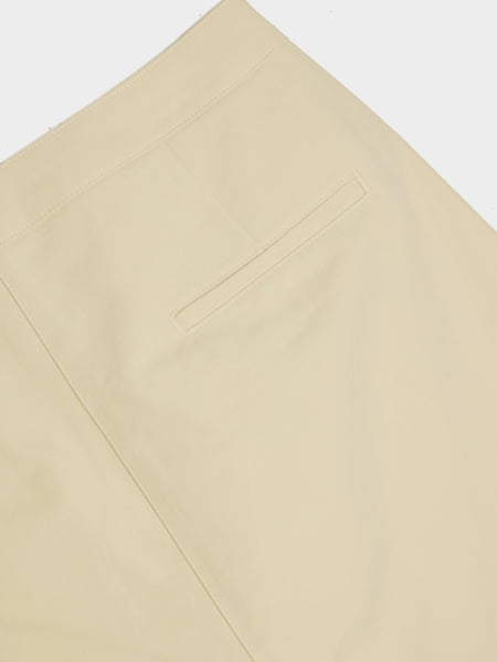 Curved Leg Pants, Ivory