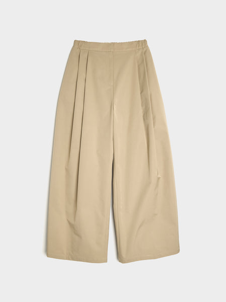 Two Tuck Balloon Pants, Beige