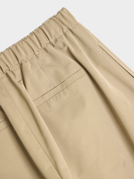 Two Tuck Balloon Pants, Beige