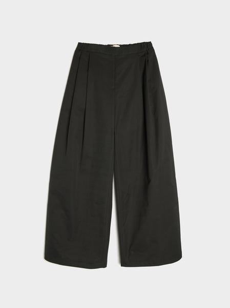 Two Tuck Balloon Pants, Black