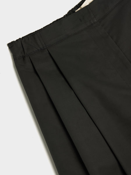 Two Tuck Balloon Pants, Black