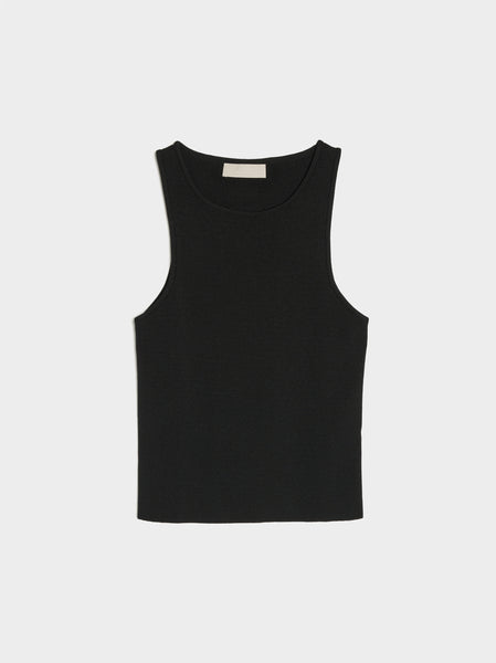 Cut-Out Sleeveless Top, Black