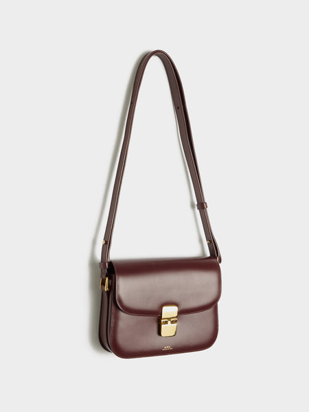 Sac Grace Small Smooth Leather, Vino
