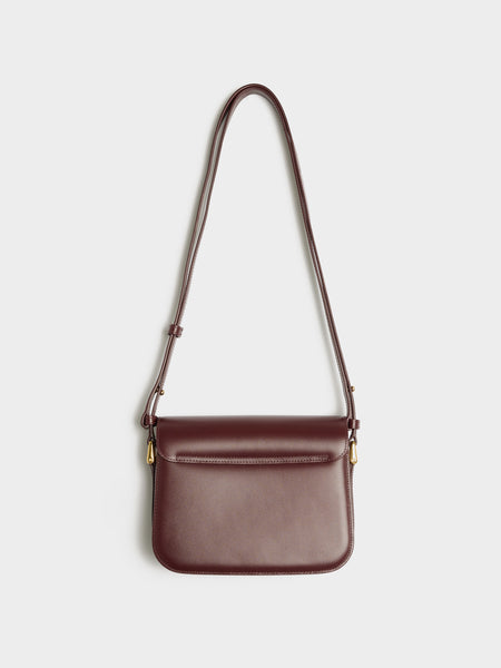 Sac Grace Small Smooth Leather, Vino