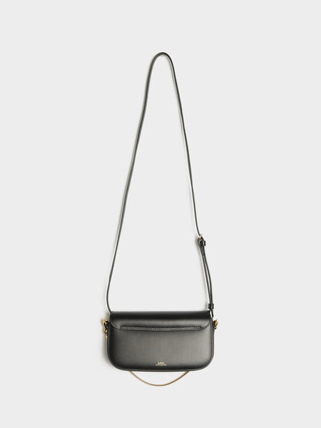 Clutch Grace Chaine Smooth Leather, Black